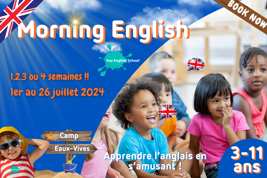 les enfants de 3 à 11 ans vont apprendre l'anglais les matins de juillet en s'amusant aux Eaux-vives