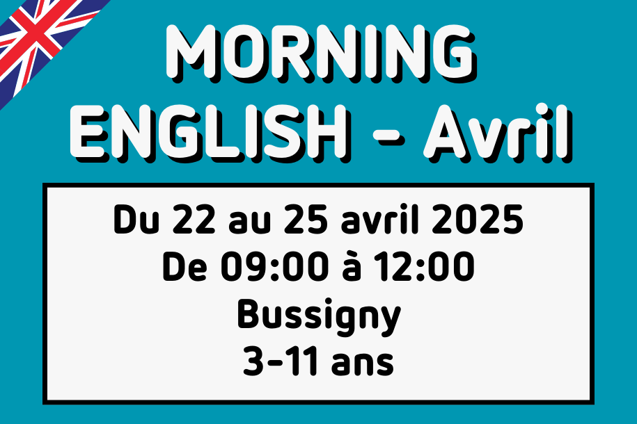 Affiche du camps "Morning English" Eaux-Vives